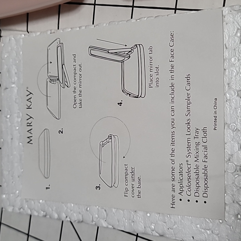 Vintage Mary Kay Consultant Pink Travel Mirror New Old Stock - Picture 2 of 8